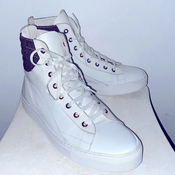 Raf Simons Hightop Designer Sneakers white/brown Men’s Size 42 rare find 1/1‌